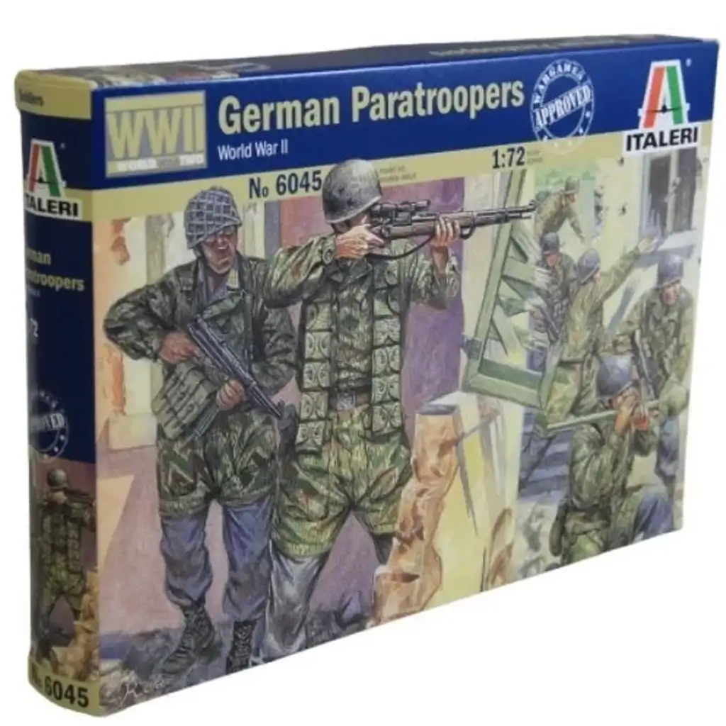 Italeri 1/72 German Paratroopers Német katonai figurák makett kép 1