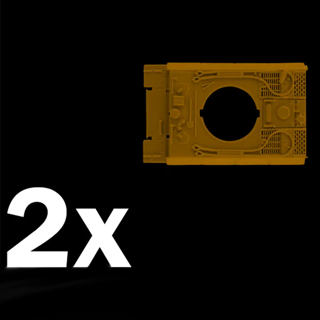 Italeri 1/72 Pz. Kpfw. VI Tiger I Ausf. E Tiger Panzer 2er Modellbausatz kép 4