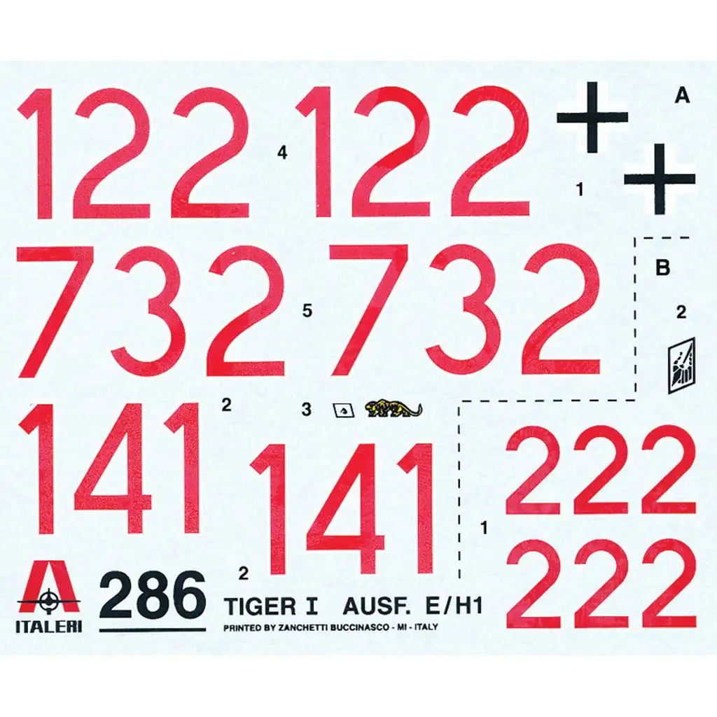 Italeri: 1/35 Pz.Kpfw. VI Tiger Panzer Modellbausatz kép 2