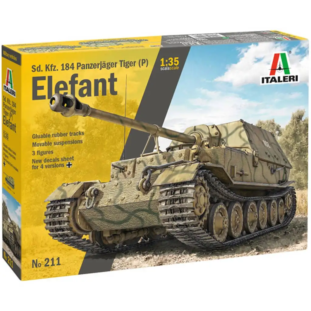 Italeri: 1/35 Sd.Kfz. 184 Elefant Jagdpanzer Modellbausatz