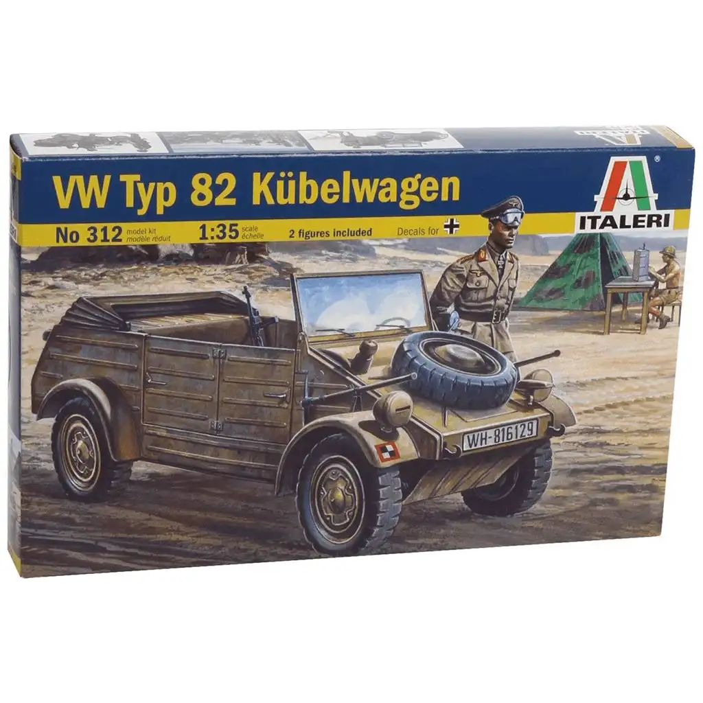 Italeri 1/35 VW Typ 82 Kübelwagen Militärfahrzeugmodell