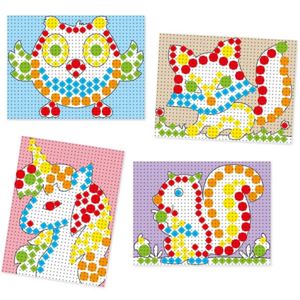 Quercetti: Bunte Steckmosaik-Set 150-teilig kép 3