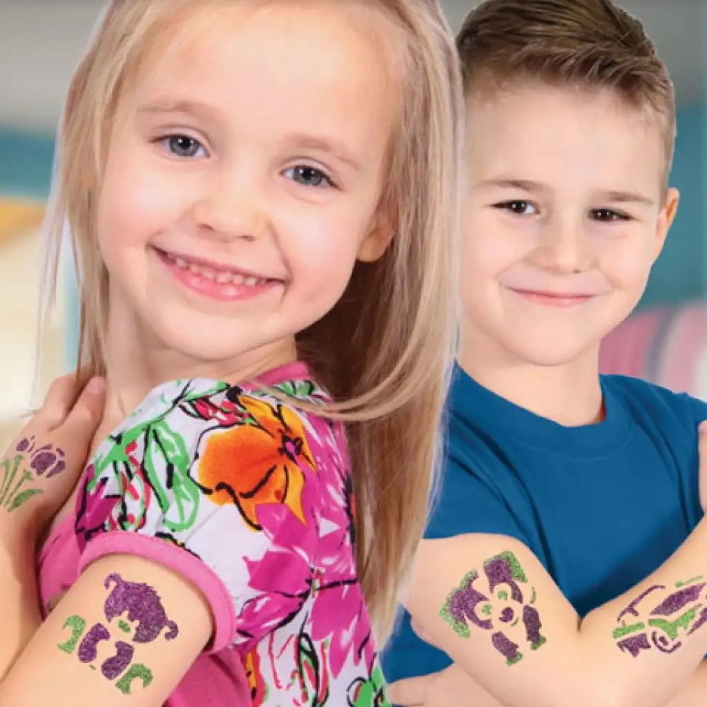 TyToo: Geburtstags-Glitzertattoo-Schablonenset 15-teilig kép 3