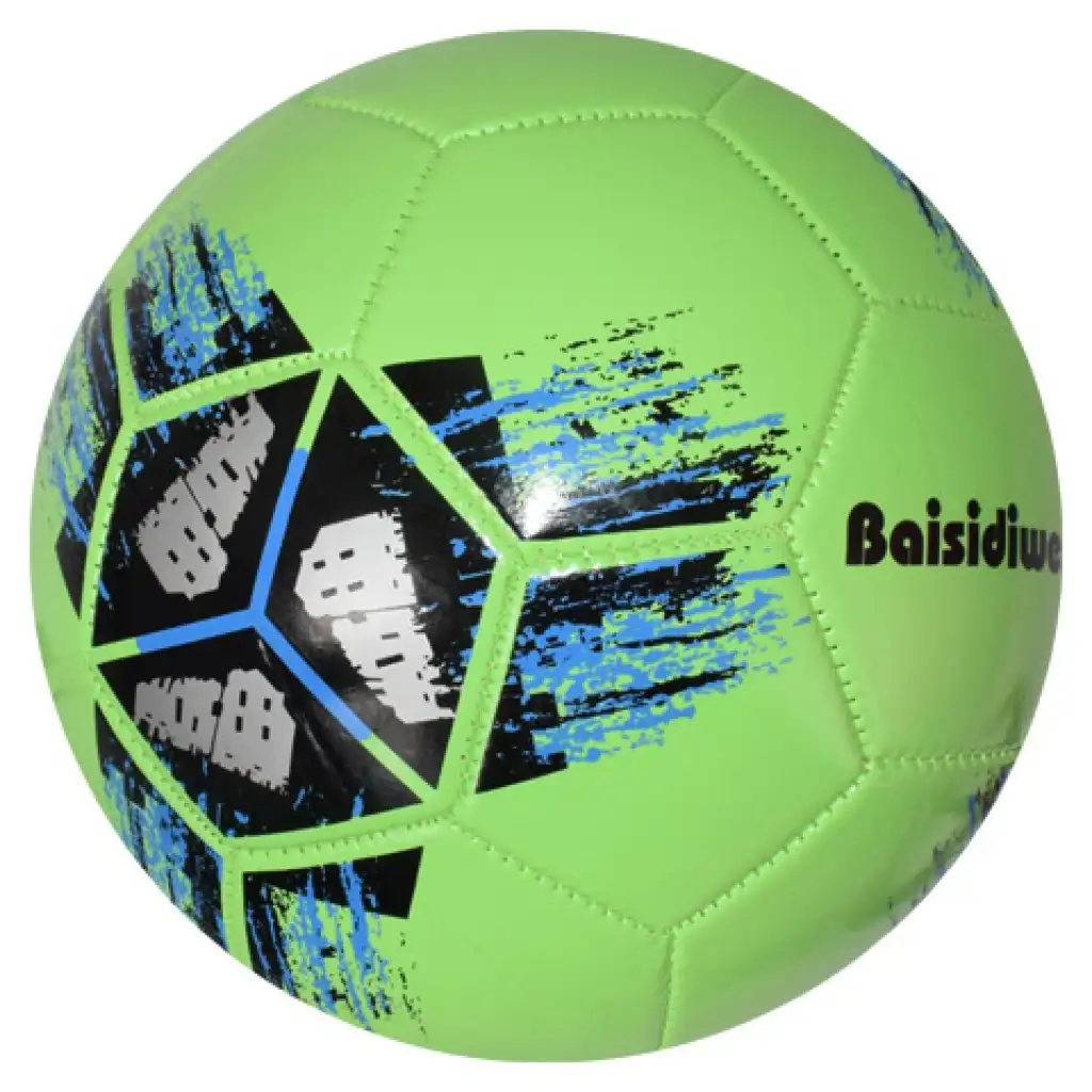 Kunstleder-Fußball mit buntem Kreuzmuster, 23 cm kép 8