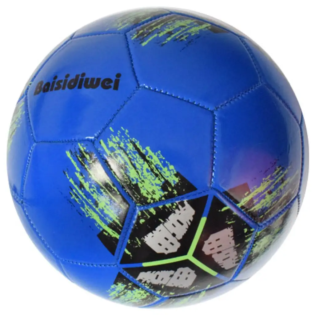 Kunstleder-Fußball mit buntem Kreuzmuster, 23 cm kép 9