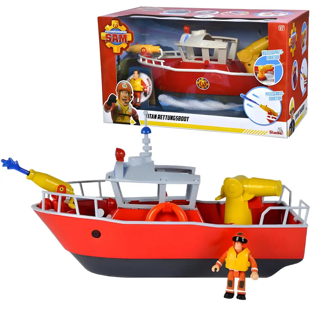 Sam der Feuerwehrmann: Titan Feuerwehrboot - Simba Toys kép 4