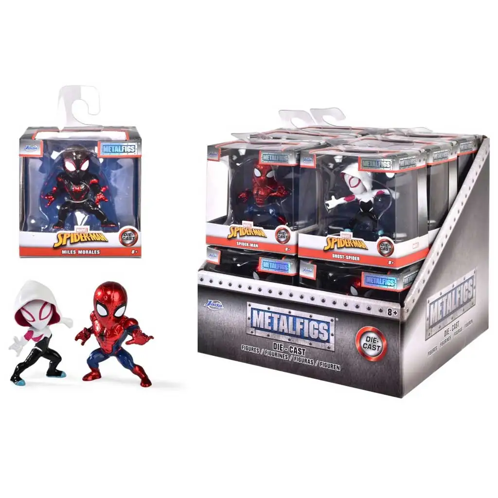 Spider-Man: Spidey und seine fantastischen Freunde Premium Metall Actionfigur 7cm in verschiedenen Ausführungen 1 Stück - Jada Toys