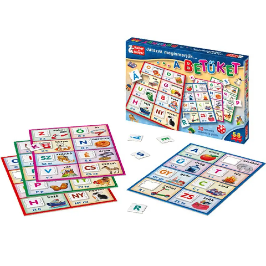 Wir lernen die Buchstaben spielerisch kennen Gesellschaftsspiel. kép 2