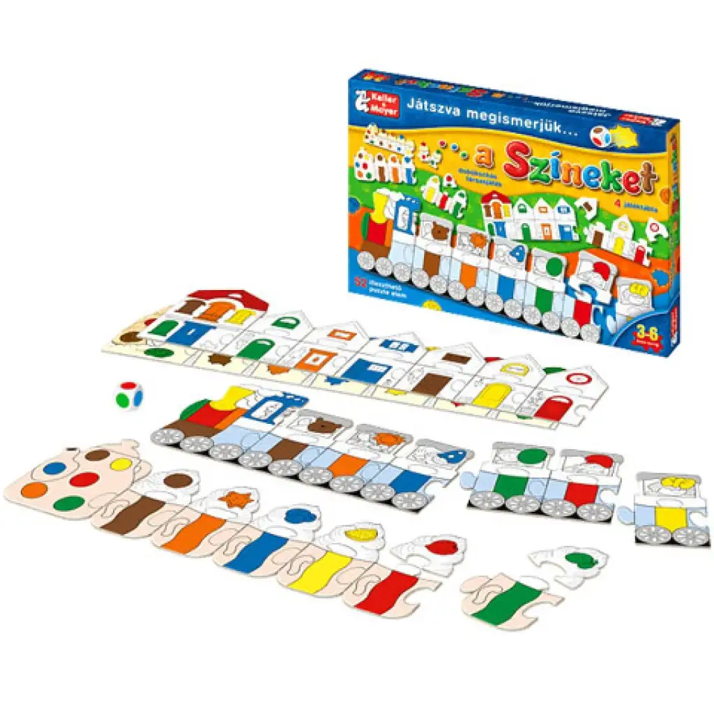 Wir lernen die Farben spielerisch kennen Brettspiel. kép 2
