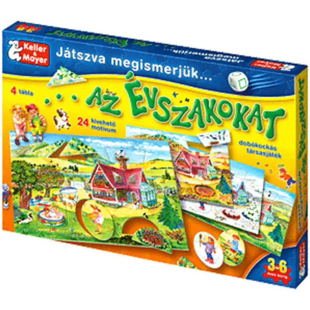 Wir lernen die Jahreszeiten spielerisch kennen Brettspiel