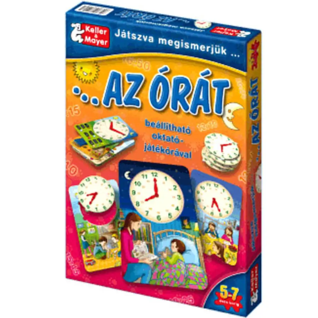 Wir lernen die Uhr spielerisch kennen, Gesellschaftsspiel.