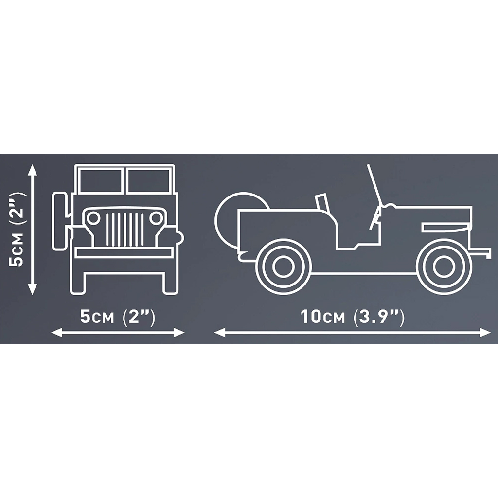 COBI: Jeep Willys CJ-2A Bausatz (24517) kép 3