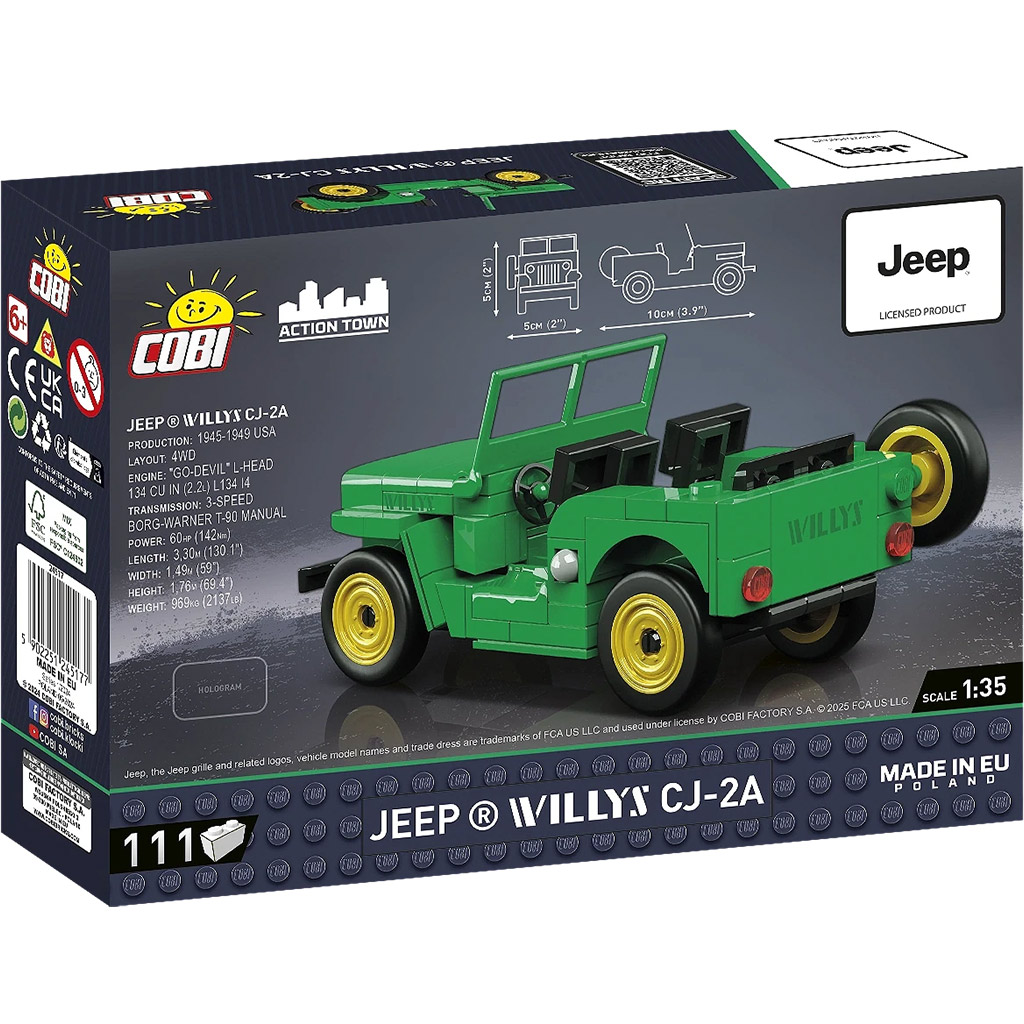 COBI: Jeep Willys CJ-2A Bausatz (24517) kép 4