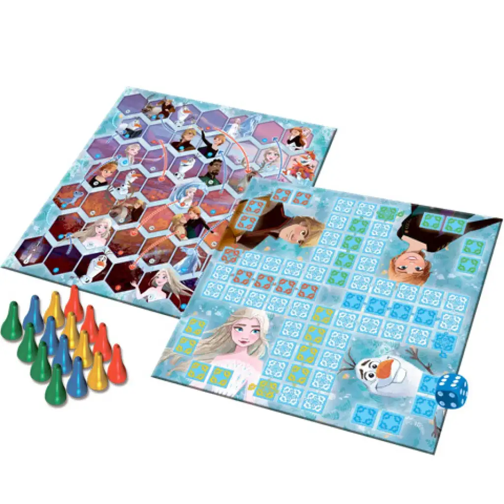 Die Eiskönigin 2: 2-in-1 Brettspiel-Set - Trefl kép 2