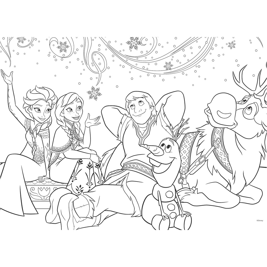 Die Eiskönigin 2-in-1 Puzzle und Malset, 24 Teile, 50x35 cm – Lisciani kép 3