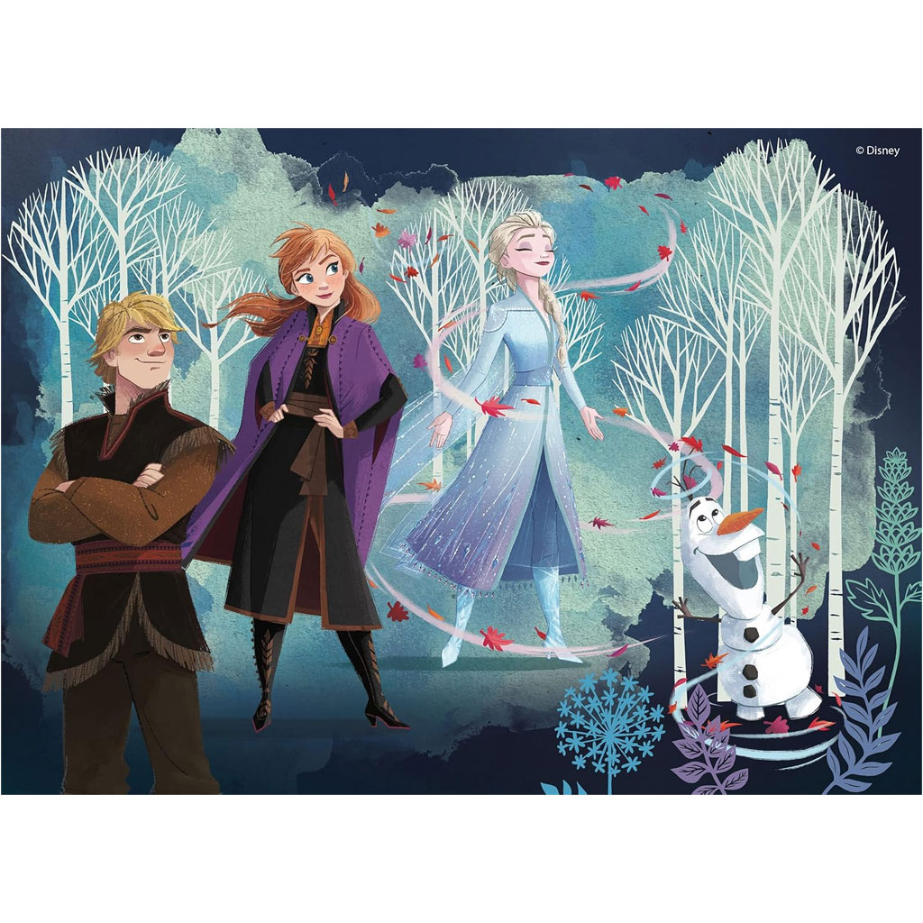 Die Eiskönigin 2-in-1 Puzzle und Malset, 24 Teile, 35x25 cm – Lisciani kép 2