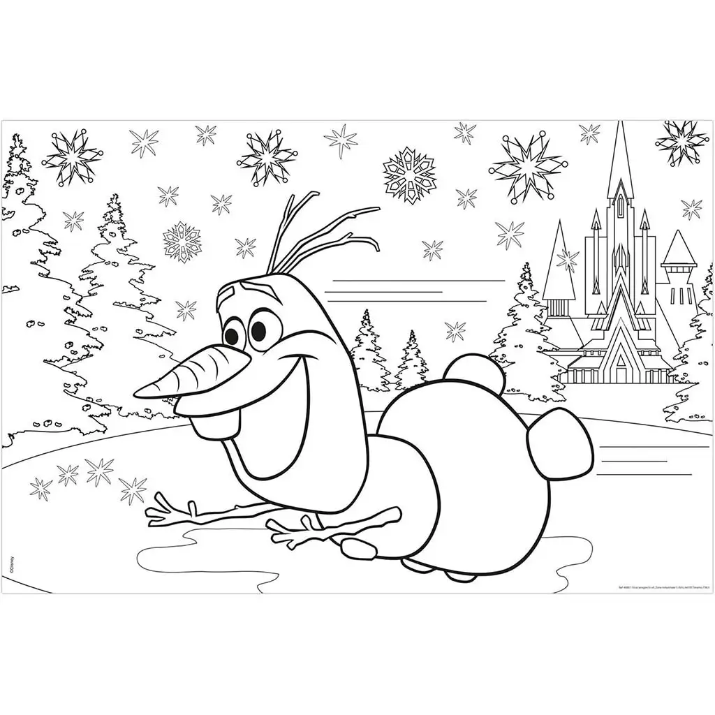 Die Eiskönigin 2-in-1 Maxi-Puzzle mit 35 Teilen und Malvorlage 70x50 cm – Lisciani kép 2