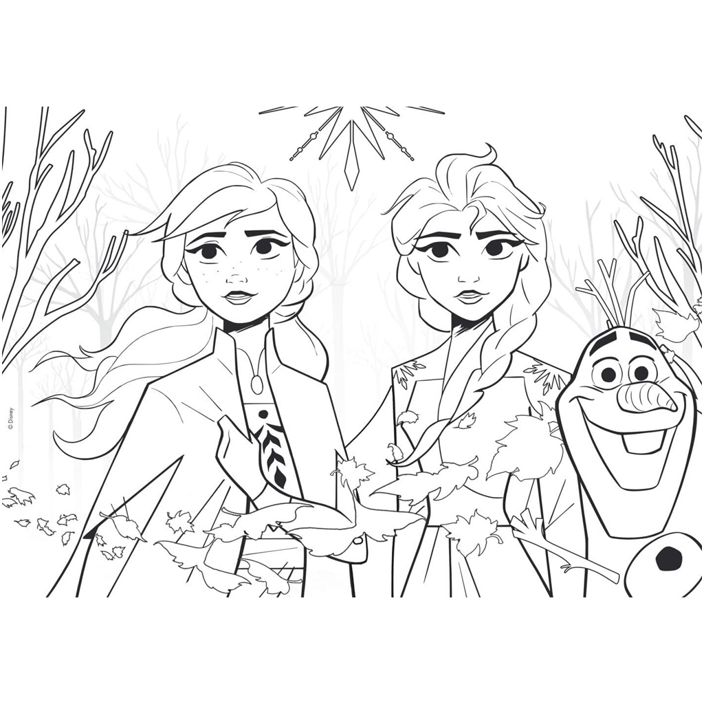 Die Eiskönigin 2 2-in-1 60-teiliges Puzzle und Malset 50x35 cm – Lisciani kép 3