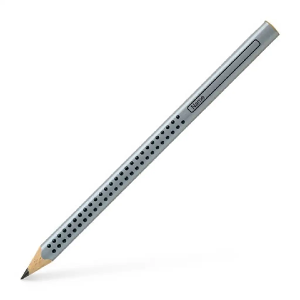 Jumbo Grip Graphitstift B Silber - Faber-Castell