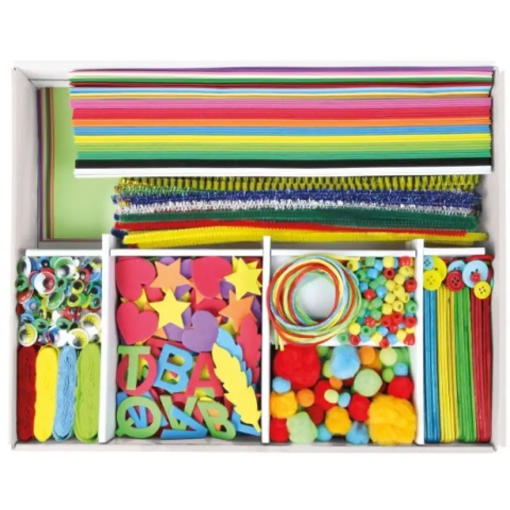 LENA: Jumbo Bastel- und Kreativ-Hobby-Set mit 800 Teilen kép 3