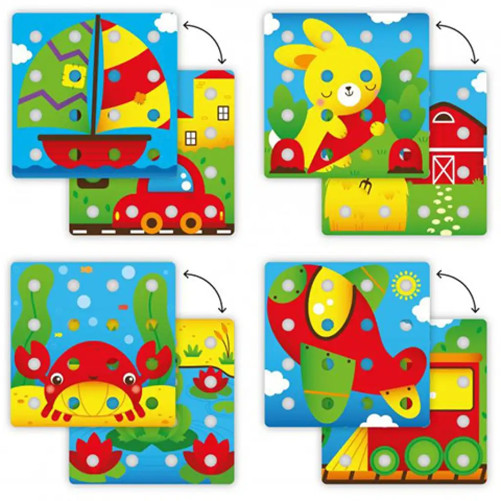 Quercetti: Jumbo Pötyi 2-in-1 20-teiliges Set kép 4