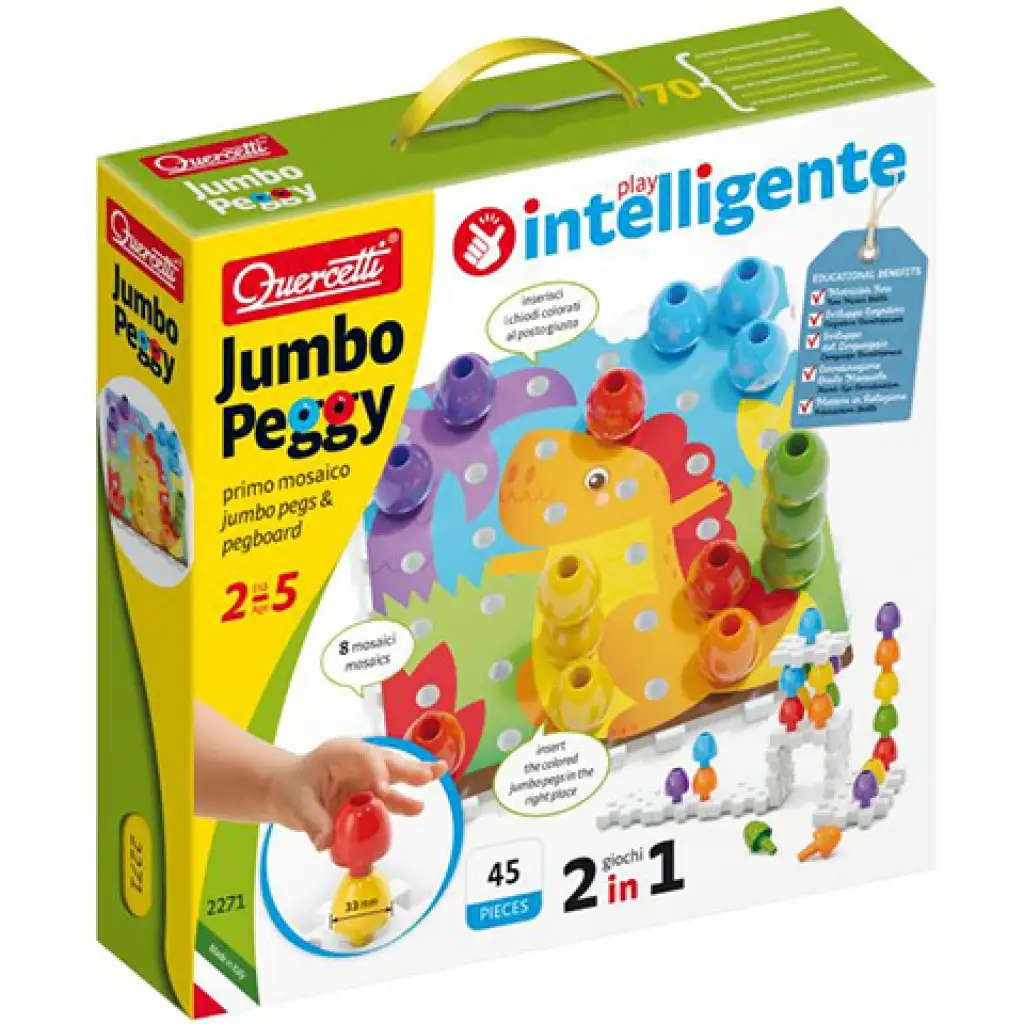 Quercetti: Jumbo Pötyi 2-in-1 45-teiliges Set