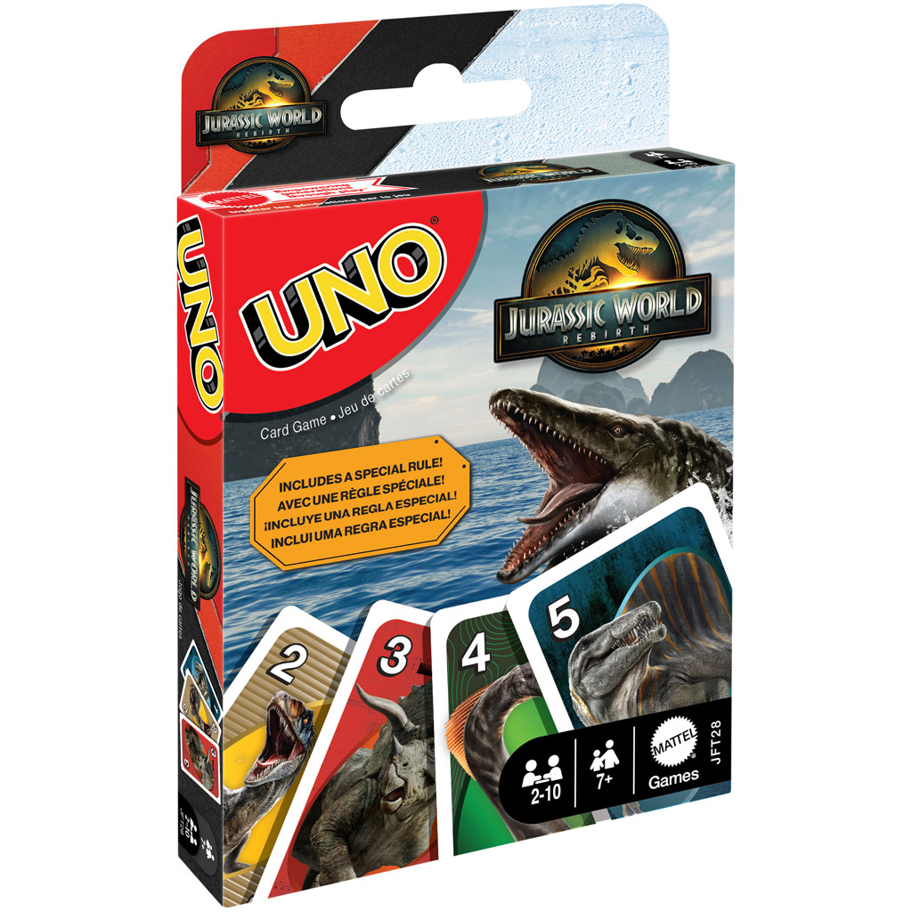 Jurassic World: Wiedererwachen UNO Kartenspiel – Mattel
