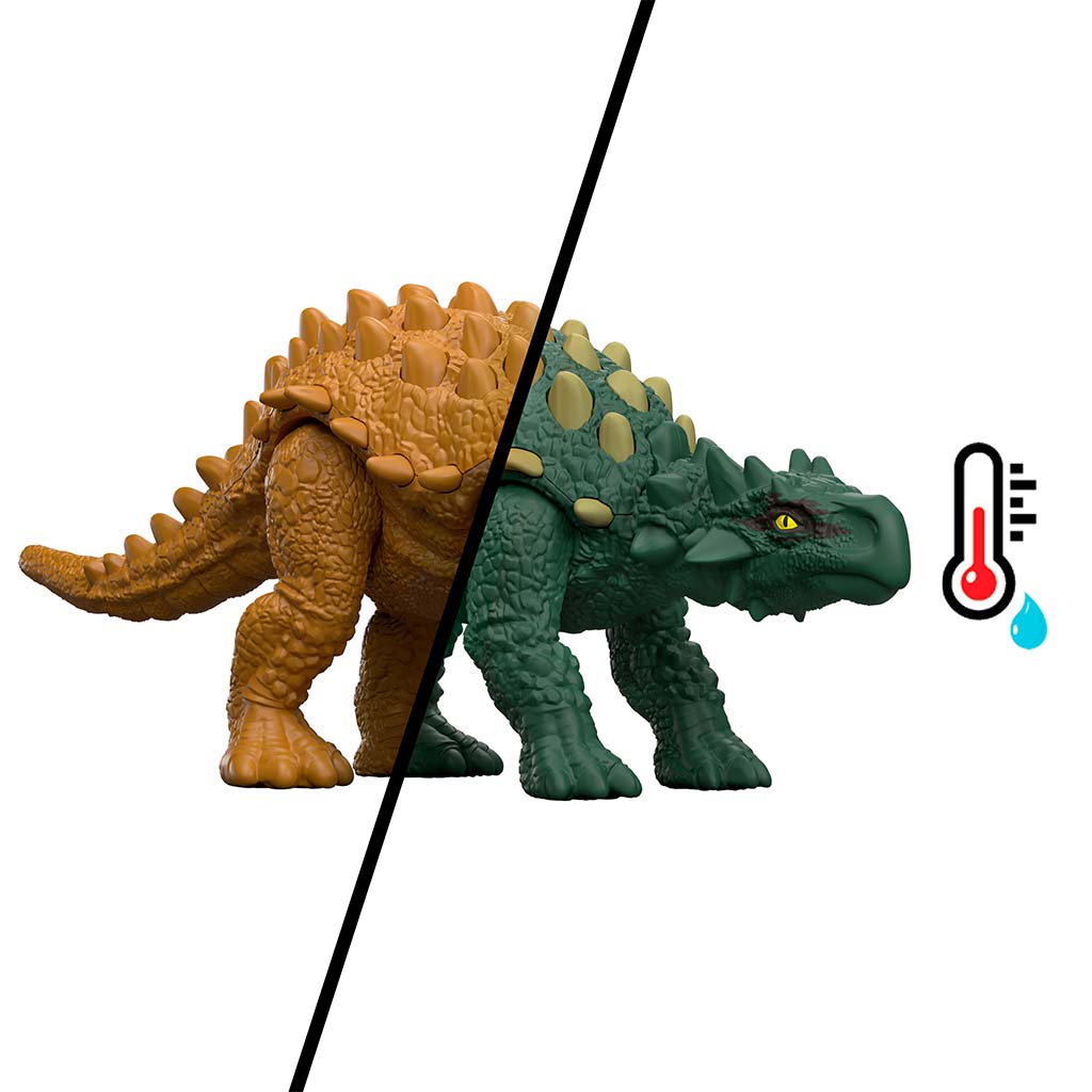 Jurassic World: Dino-Enthüllung Kampf-Pack mit 2 Dinosauriern – Mattel kép 3