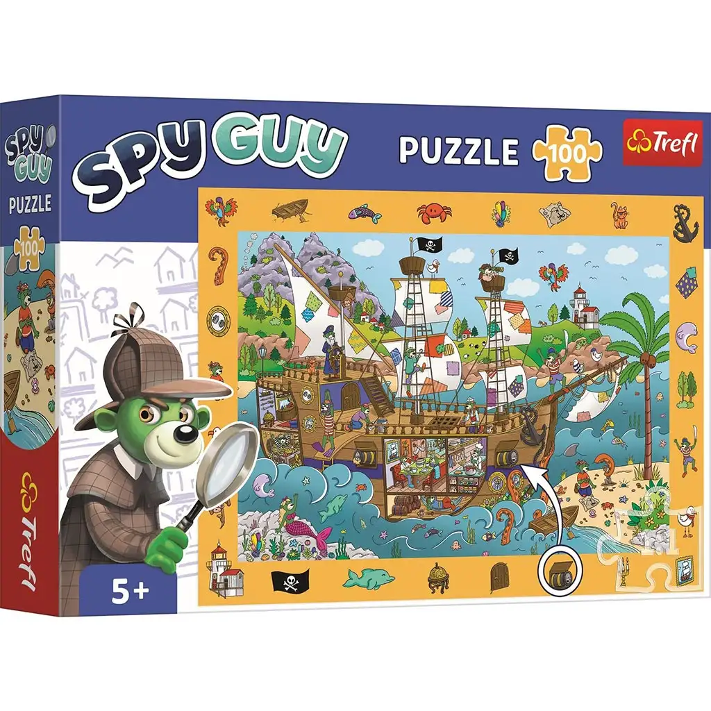Spy Guy 100-teiliges Puzzle Piratenschiff - Trefl