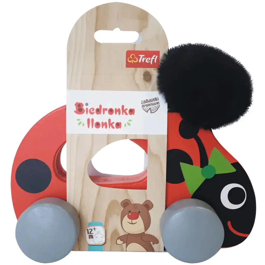 Rollender Marienkäfer Zieh-Holzspielzeug – Trefl