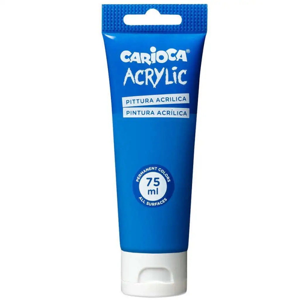 Acrylfarbe 75ml in Blau - Carioca
