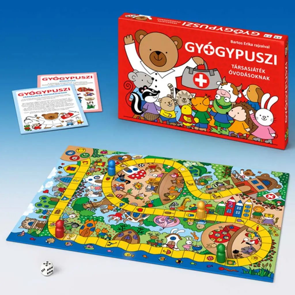 Bogyó und Babóca: Heilkuss Gesellschaftsspiel für Kindergartenkinder kép 2