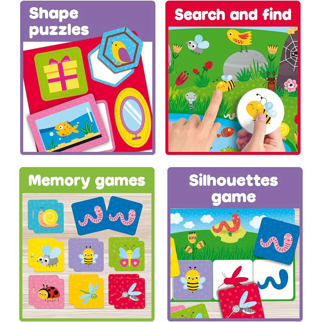 Carotina Baby: Sammlung von Lernspielen für Kleinkinder mit 10 verschiedenen Spielen – Lisciani kép 4