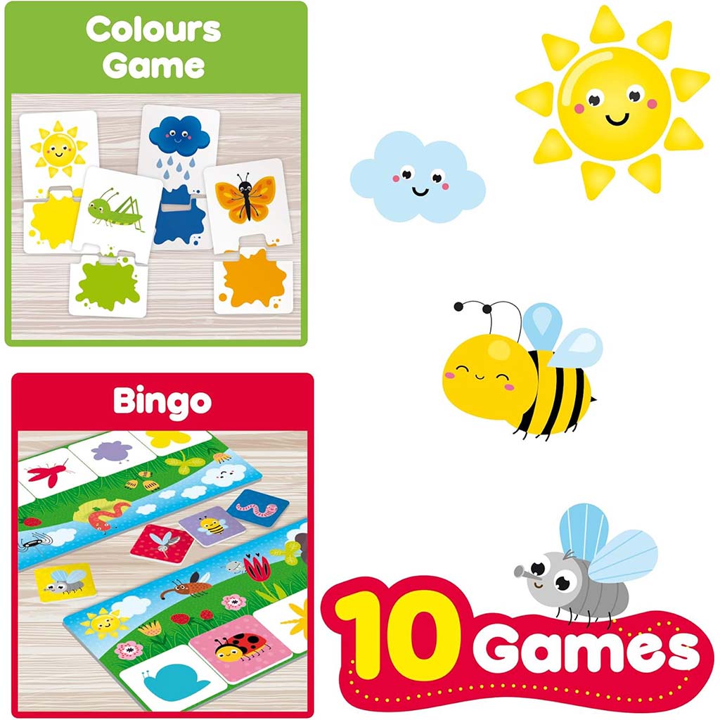 Carotina Baby: Sammlung von Lernspielen für Kleinkinder mit 10 verschiedenen Spielen – Lisciani kép 5