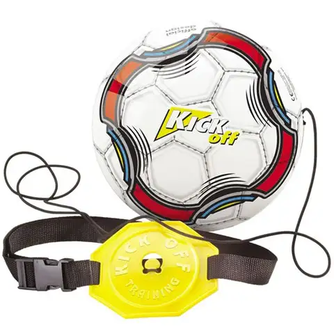 Kick Off - Verstärkter Gummifußball mit Öse 23cm kép 2