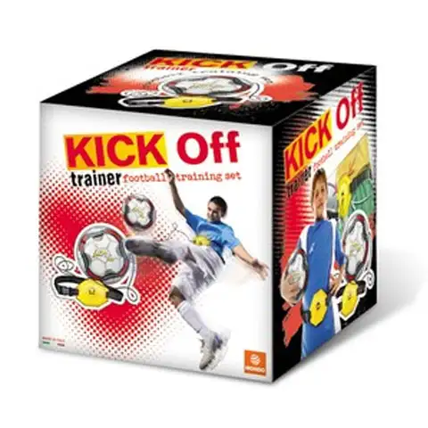 Kick Off - Verstärkter Gummifußball mit Öse 23cm kép 3