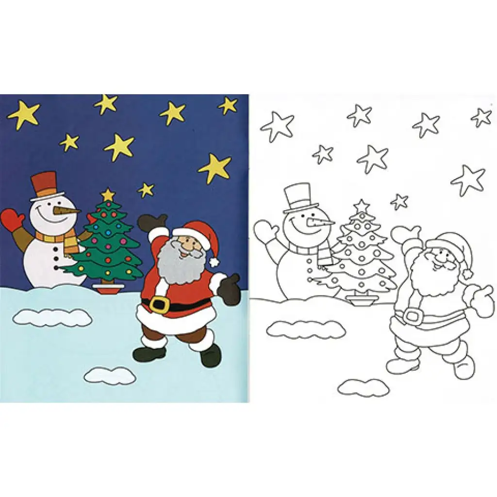 Kleines Malbuch - Weihnachtsmalbuch kép 2