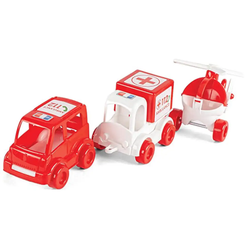 Kid Cars Rettungsfahrzeuge 3er-Set - Wader kép 2