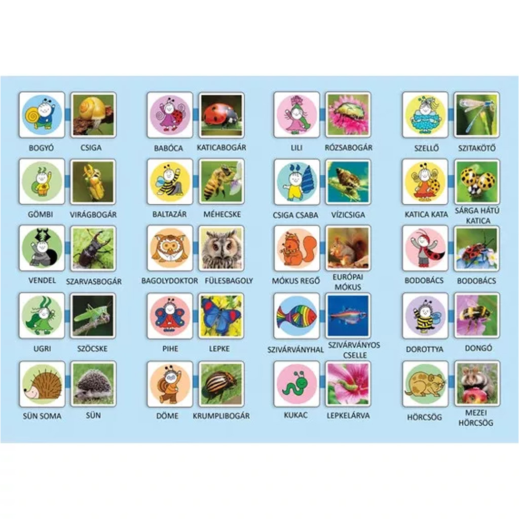 Bogyó und Babóca: Wer ist wer? Memory-Spiel kép 2