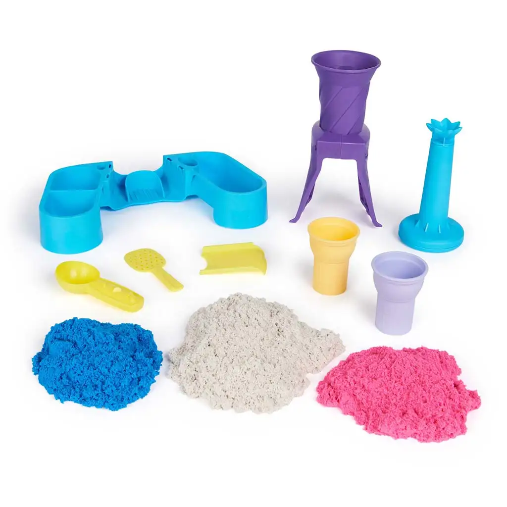 Kinetic Sand: Eiscreme-Herstellungsset mit Sandknete 396g - Spin Master kép 5