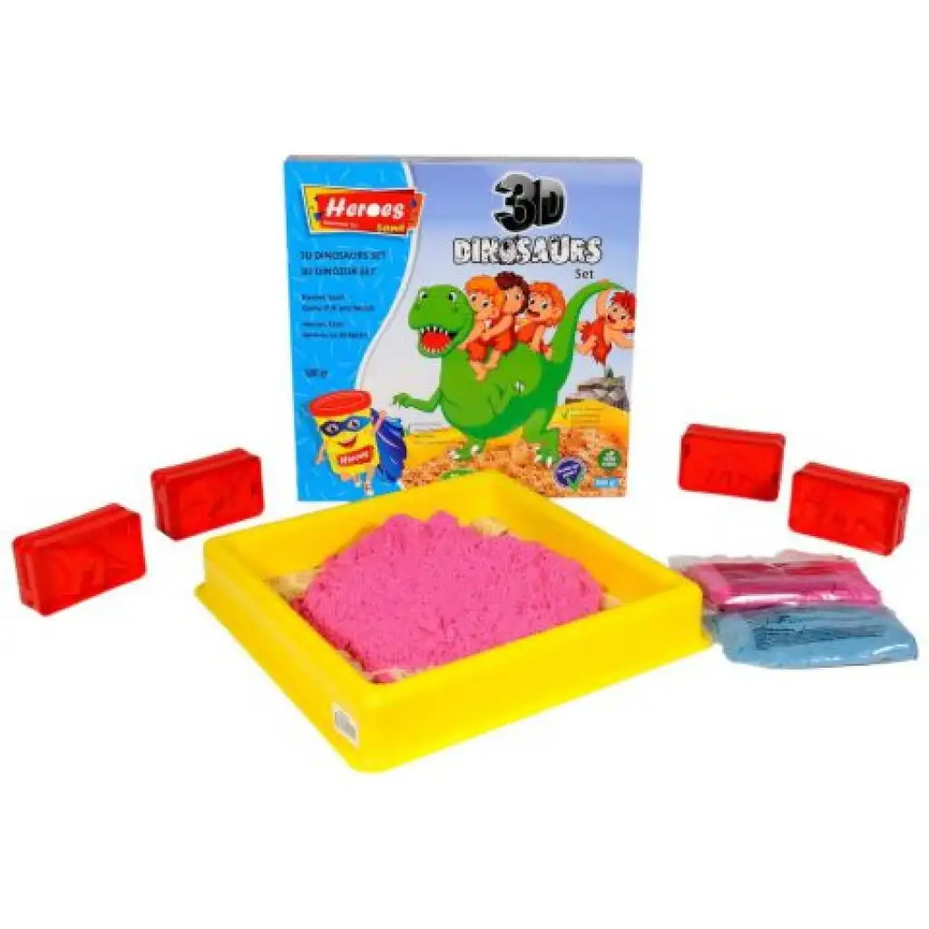 Kinetic Sand: Helden-Dinos oder Pony-Sandknetset mit Zubehör, 500g kép 2
