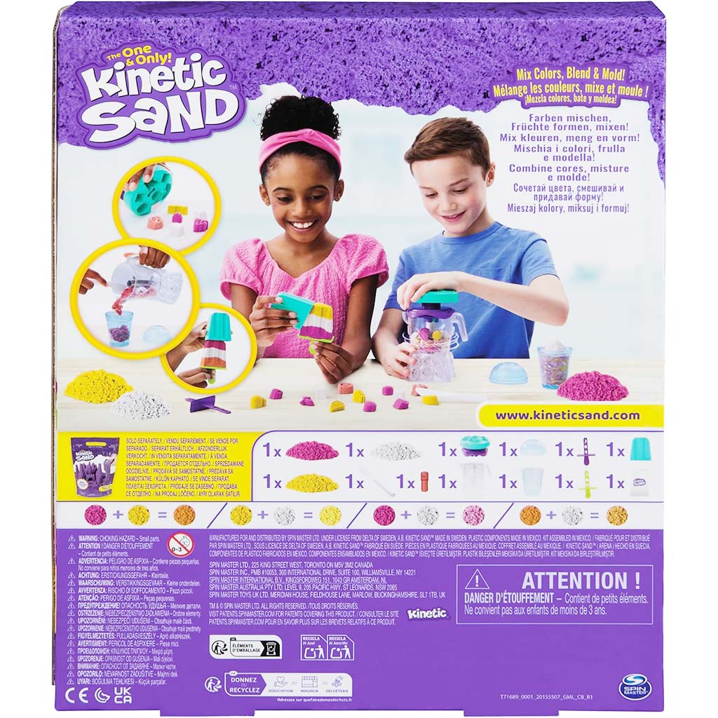 Kinetic Sand: Smoothie-Mixer mit 396g Sandknete – Spin Master kép 2