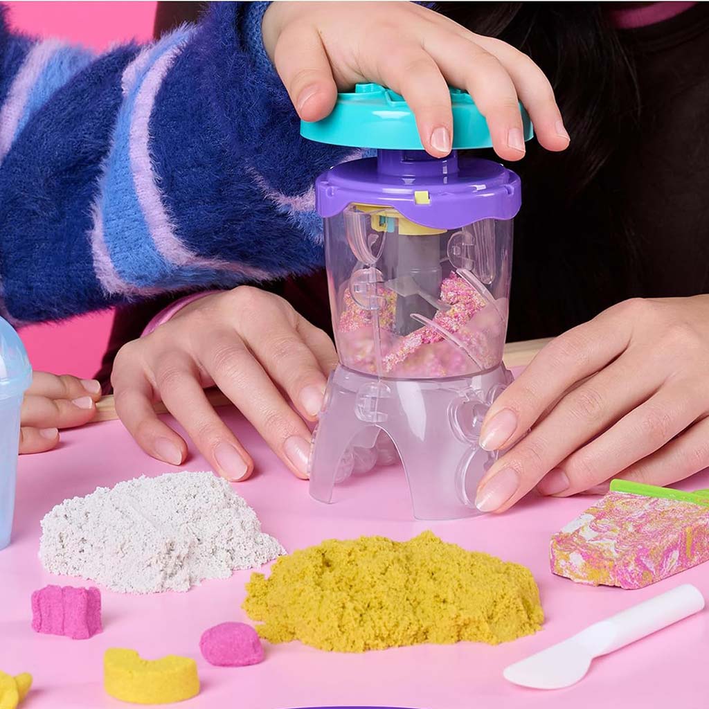 Kinetic Sand: Smoothie-Mixer mit 396g Sandknete – Spin Master kép 3