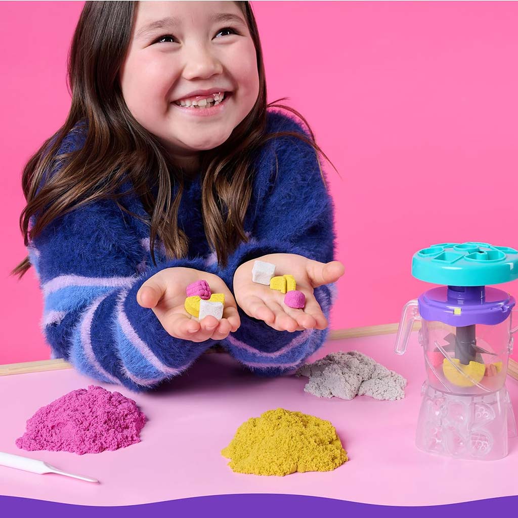 Kinetic Sand: Smoothie-Mixer mit 396g Sandknete – Spin Master kép 5