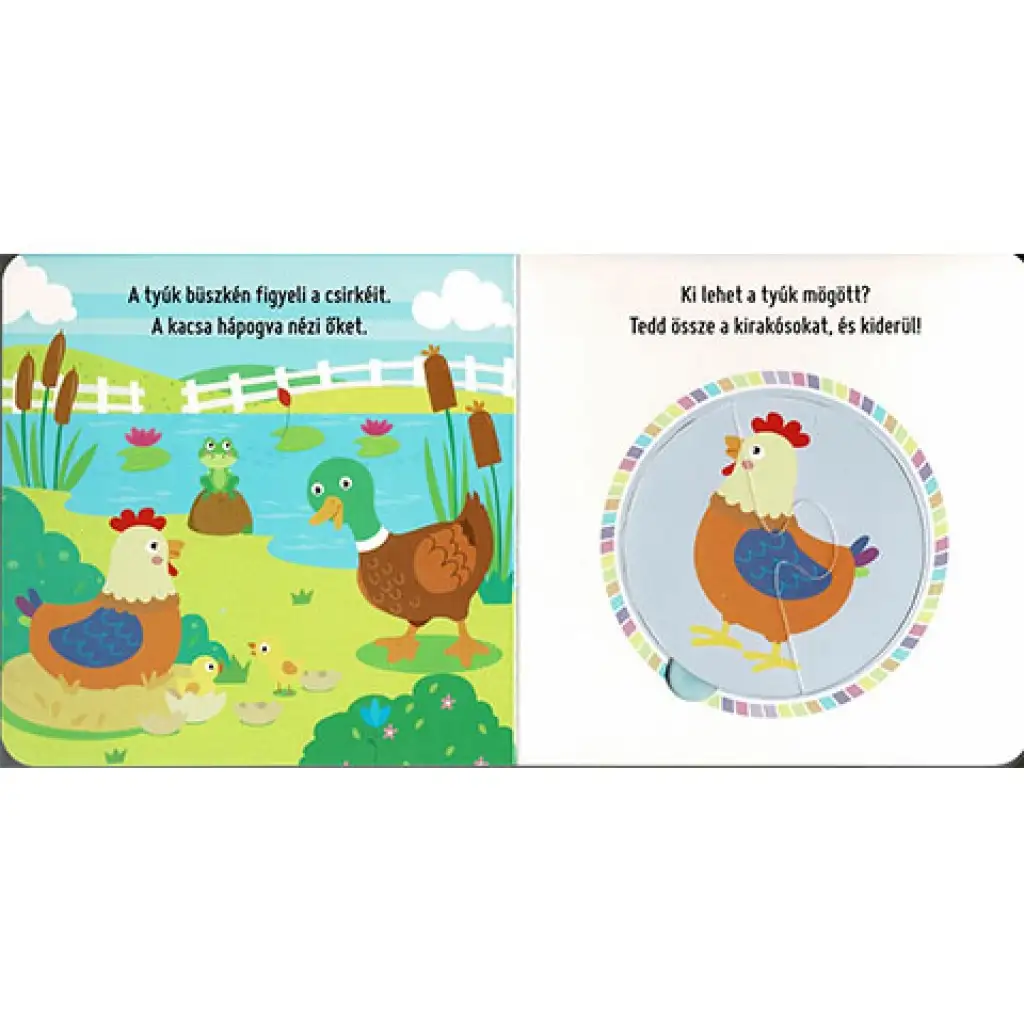 Puzzles für die Kleinen - Bauernhof-Bilderbuch kép 2