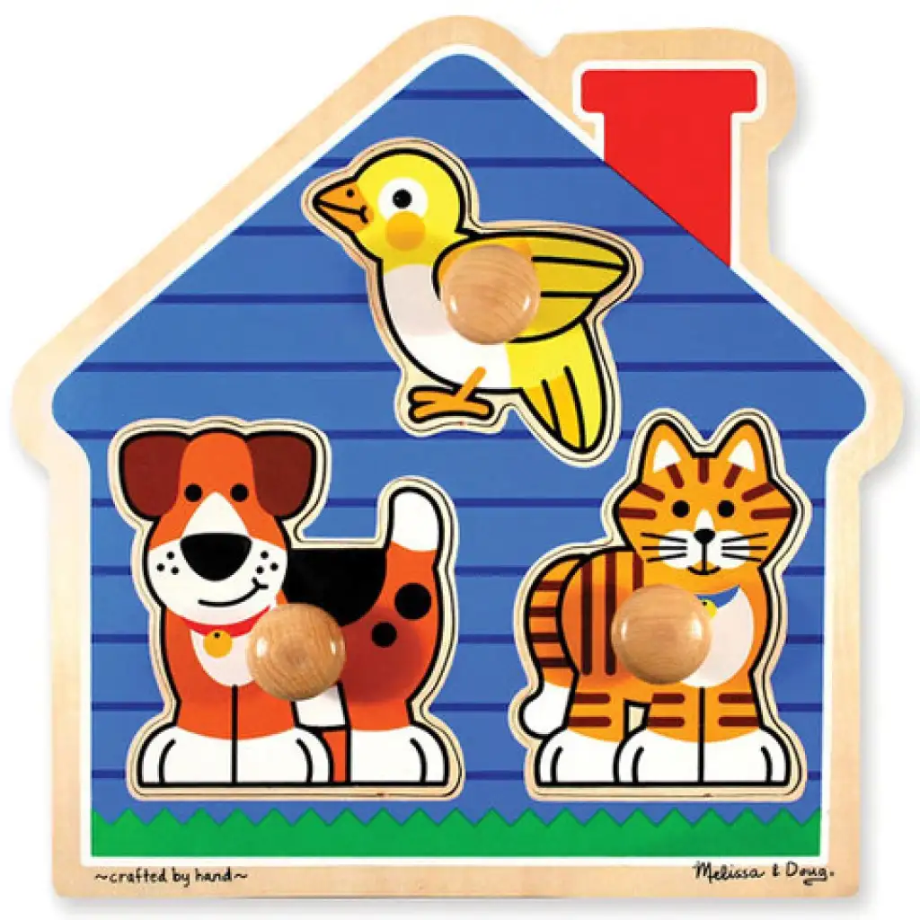 Haustier-Puzzle mit Griffen - Melissa & Doug