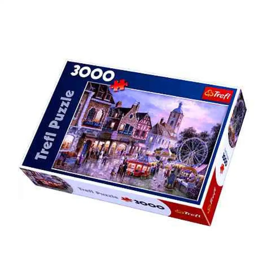 Kleinstadt glückliche Erinnerung Puzzle 3000 Teile - Trefl