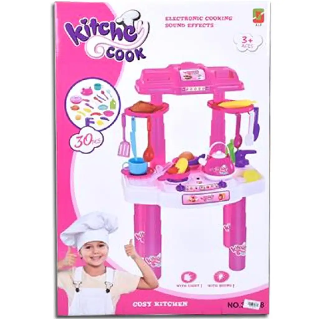 Kitchen Cook Pink játékkonyha fénnyel és hanggal kép 1