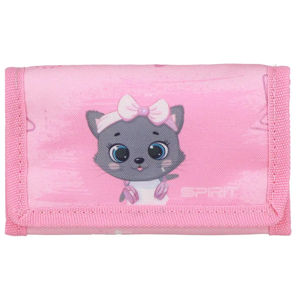 Spirit: Graue Katzenschulranzen, Rucksack 5-teiliges Set 38x17x28cm kép 4