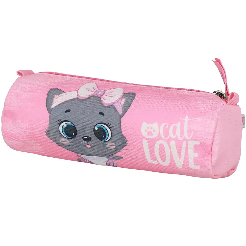 Spirit: Graue Katzenschulranzen, Rucksack 5-teiliges Set 38x17x28cm kép 6